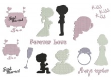 Stickserie - Just Married